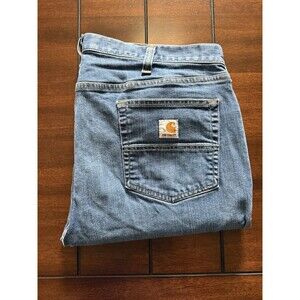 🔥Carhartt Rugged Flex Relaxed Fit Straight Leg Jeans 40x34 (40x33) Cowboy